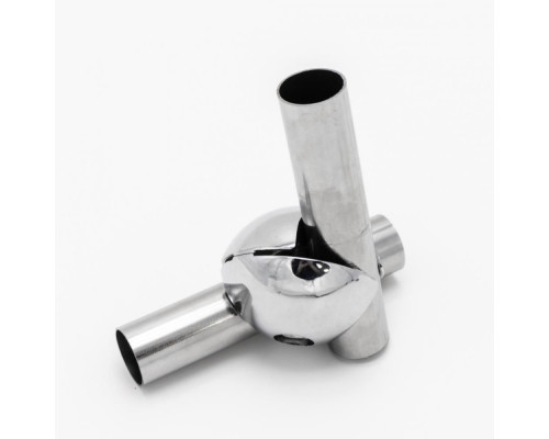 Z-JOK-chr-031SX Зажим для 2-х труб левый