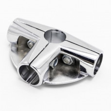 Z-UNO-chr-09 Зажим для труб в 5-ти напр. с 2 полками