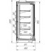 Пристенная горка Айсберг Олимпия-М 1,25 Вынос, распашные двери