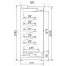 Холодильная горка Ариада Женева-1 ВС 55.95GH-1875/F со стеклом, фруктовая