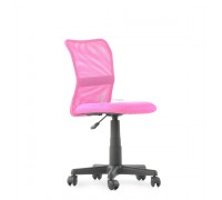 Кресло Barneo K-401 детское розовая ткань розовая сетка газлифт 3кл