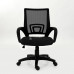 Кресло Barneo K-695 черная ткань, черная сетка, газлифт 3кл