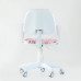 Кресло Форум 2 детское белый пластик ткань девочкарозовое с подлокотниками ALN