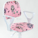 Кресло Форум 2 детское белый пластик ткань девочкарозовое с подлокотниками ALN