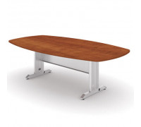 Конференц-стол MAD-251 2500х1300 на T-образном металлическом каркасе МИЛАН