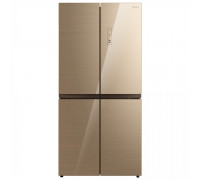 Многокамерный холодильник с бежевыми стеклянными дверьми Бирюса CD 466 GG