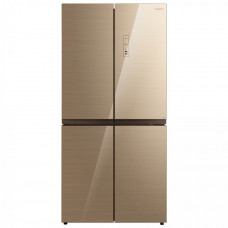Многокамерный холодильник с бежевыми стеклянными дверьми Бирюса CD 466 GG