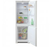 Узкий двухкамерный холодильник с нижней морозильной камерой Бирюса 118
