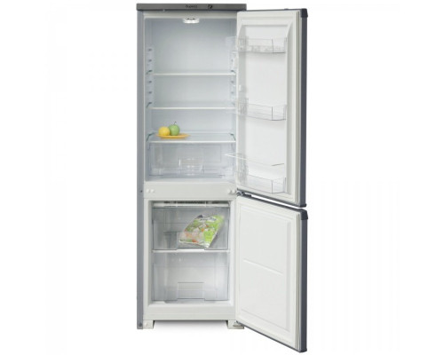 Узкий двухкамерный холодильник с нижней морозильной камерой Бирюса M118