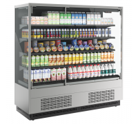 Холодильная горка гастрономическая Carboma FC 20-07 VM 1,9-1 Light фронт Х0 версия 2.0 (9006-9005)