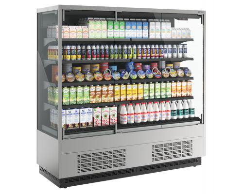 Холодильная горка гастрономическая Carboma FC 20-07 VM 1,9-1 Light фронт Х0 версия 2.0 (9006-9005)