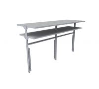 Двухуровневая двухсторонняя Arctica/Alpina 250 (с освещением и ограничителями полок) RAL 9016