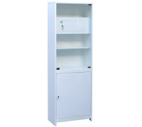 Шкаф 1-но створчатый стекло/металл ШМС-1-Т-Р с трейзером с регулируемыми опорами