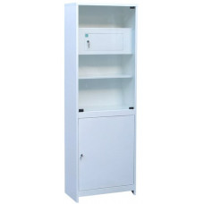 Шкаф 1-но створчатый стекло/металл ШМС-1-Т-Р с трейзером с регулируемыми опорами