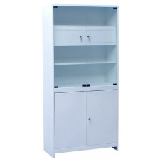 Шкаф 2-ух створчатый стекло/металл ШМС-2-Т с трейзером