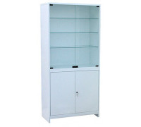 Шкаф ШМС-2 2-х створчатый стекло/металл