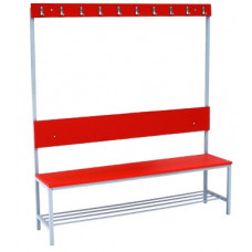 Скамья гардеробная с вешалкой и полкой под обувь 1500 ЛДСП