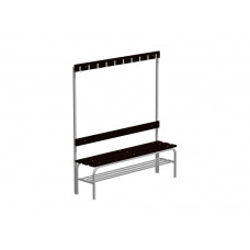 Скамья гардеробная с вешалкой и полкой под обувь С-1500 Липа