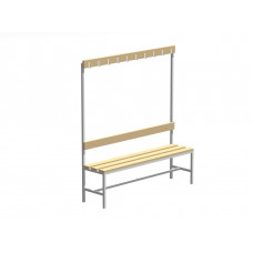 Скамья гардеробная с вешалкой С-2000 Липа
