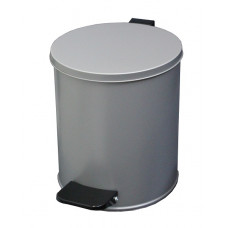 Урна с педалью 7 литров серая