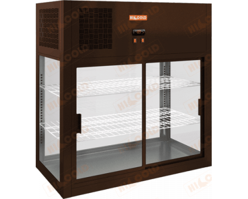 Витрина настольная холодильная Hicold VRH O 990 коричневый