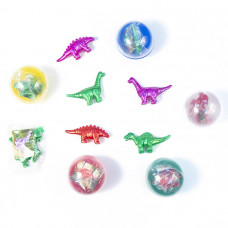 Игрушки в капсулах 53 мм Динозавры травоядные упаковка 100 штук