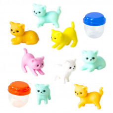 Игрушки в капсулах 28 мм Разноцветные котята от Вендорс упаковка 250 штук