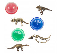Игрушки в капсулах 45 мм Скелеты-динозавры упаковка 100 штук