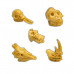Игрушки в капсулах 45 мм Скелеты Юрского периода от Вендорс упаковка 100 штук