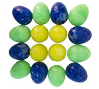 Мячи-прыгуны 45 мм в форме яйца Цветные упаковка 50 штук