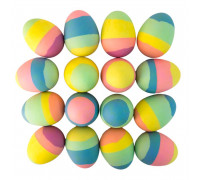 Мячи-прыгуны 45 мм в форме яйца Полосатые упаковка 50 штук