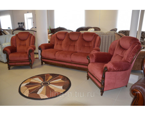 Комплект мягкой мебели Эмма Диван и два кресла