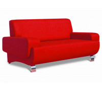 Офисный диван Амадеус трёхместный 210*90*90 см красное