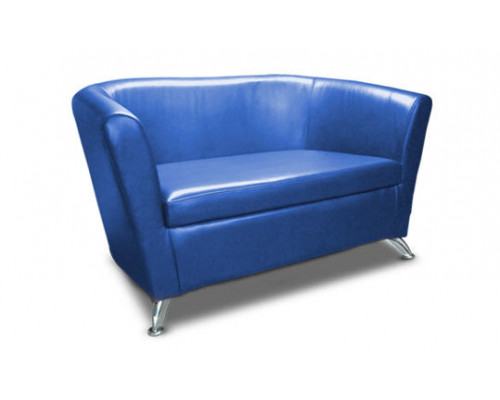 Офисный диван Арт двухместный 130*70*80 см синий