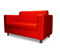 Офисный диван Челси 150*75*85 см двухместный красный