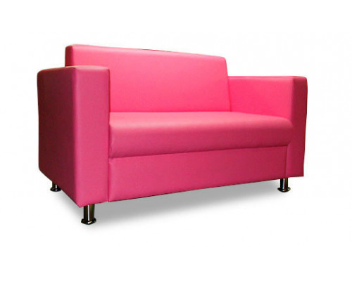 Офисный диван Челси 150*75*85 см двухместный розовый