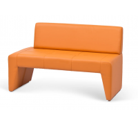Офисный диван Кит двухместный 120*65*80 см оранжевый