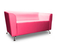 Офисный диван Ницца двухместный розовый