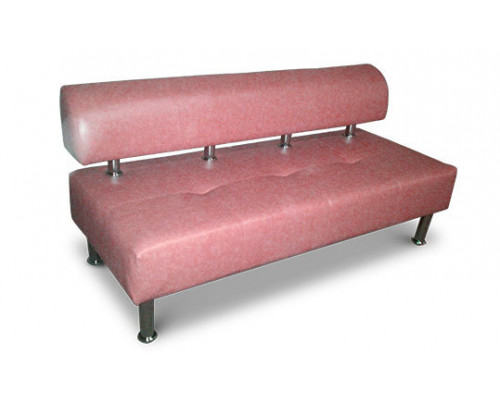 Офисный диван Стандарт двухместный 120*75*80 см розовый светлый