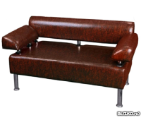 Офисный диван Стандарт плюс трехместный 190*75*80 см коричневый