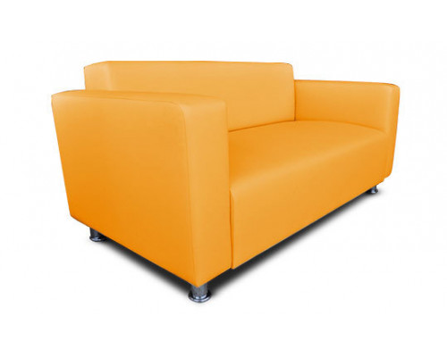 Офисный диван Вегас двухместный 140*75*85 см желтый