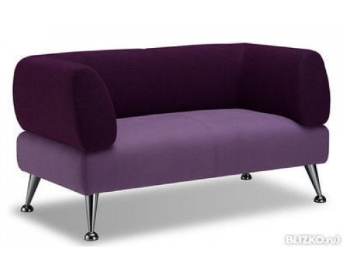 Офисный диван Вояж двухместный 150*75*80 см фиолетовый