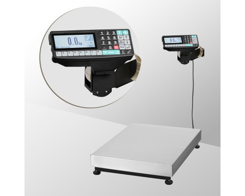 Весы ТВ-M-300.2-RP1 с печатью этикеток без стойки напольные до 300 кг