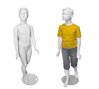 Classic kids 10 Манекен детский (мальчик), 6 лет, белый матовый, скульптурный
