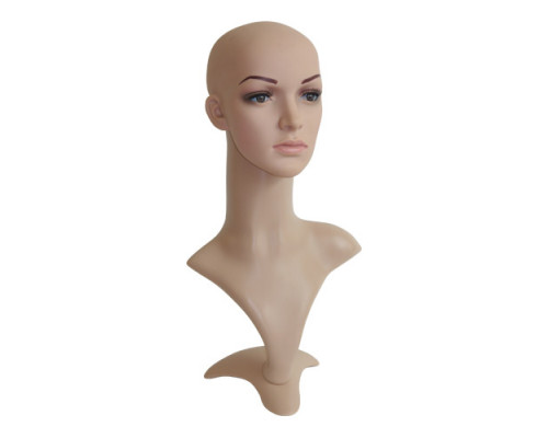 F-HD Голова женская, торс (с макияжем), телесный