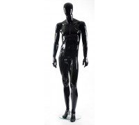 Glance 01 Манекен мужской, черный глянец, абстрактный