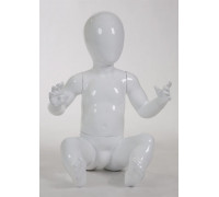 Glance Junior 01 Манекен детский, 1-1,5 года, белый глянец, абстрактный