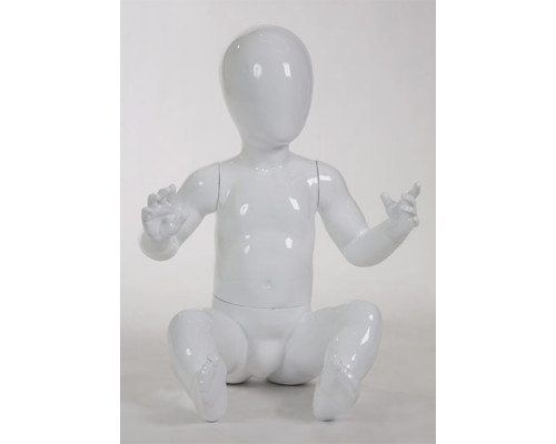 Glance Junior 01 Манекен детский, 1-1,5 года, белый глянец, абстрактный