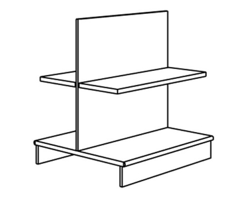 Гондола низкая (полки ДСП) SV 303