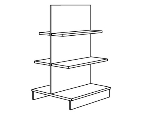 Гондола высокая (полки ДСП) SV 203